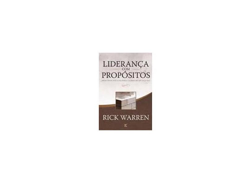 Lideranca Com Propositos - Capa Dura - 9788538300595