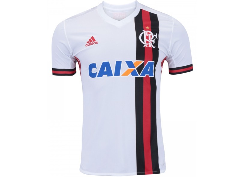 Camisa Torcedor Flamengo II 2017/18 Sem Número Adidas