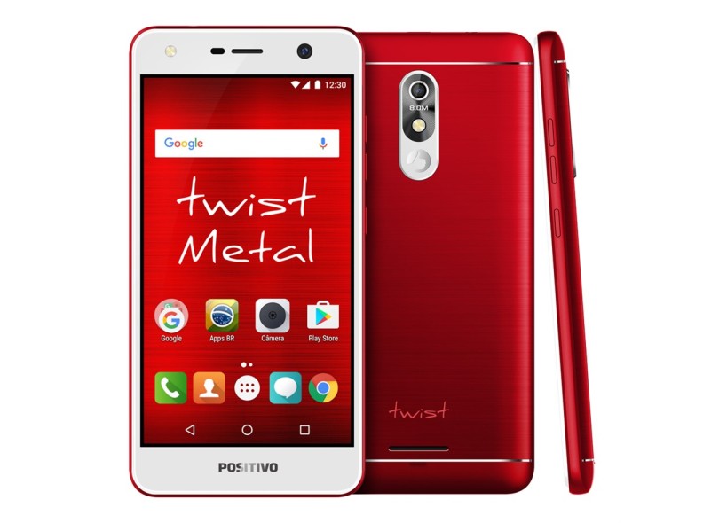 Smartphone Positivo Twist Metal S530 16GB 8.0 MP Android 7.0 (Nougat) 3G