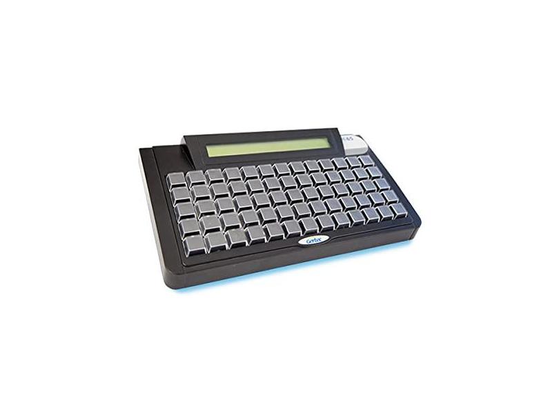 Teclado programável Gertec TEC-E 65 Teclas com Display USB Preto