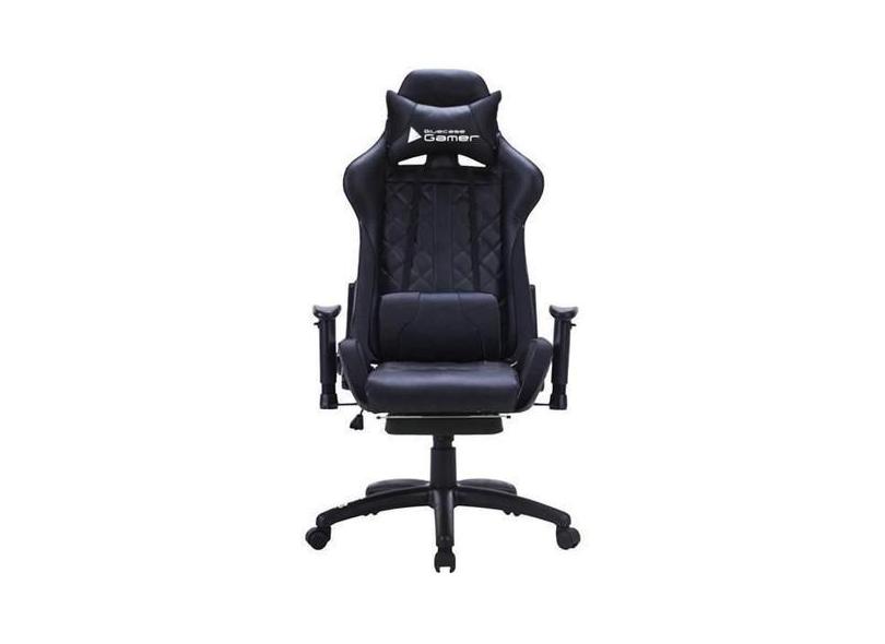 Cadeira Gamer Bluecase Platinum, Preto, Reclinável