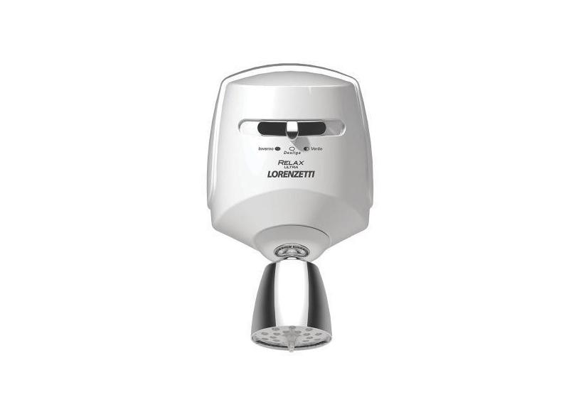 Ducha Relax Ultra Elétrica 220V 5500W Branco/Cromado - Lorenzetti - Lo