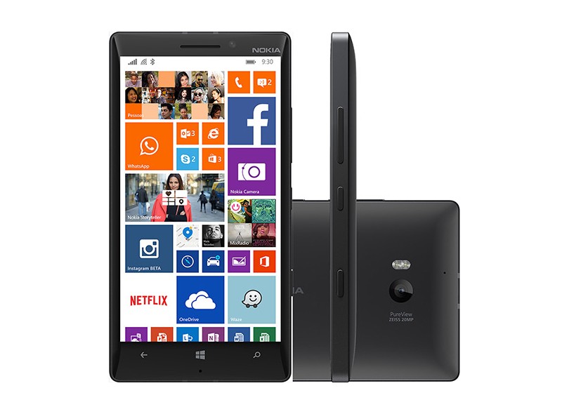 Smartphone Nokia Lumia 930 Câmera 20,0 MP 32GB Windows Phone 8.1 Wi-Fi 3G 4G