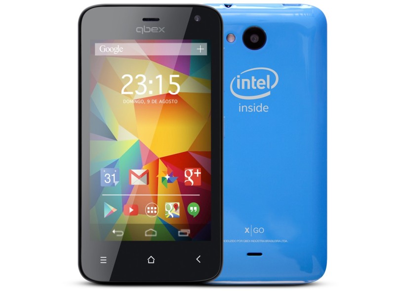 Smartphone Qbex X GO 4GB Android 4.4 (Kit Kat) 3G Wi-Fi