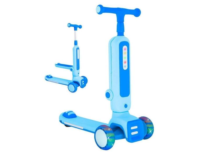 Patinete 2 Em 1 Radical Infantil 3 Rodas Em Pé Ou Sentado