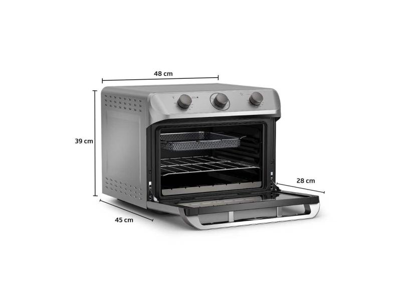 Fritadeira Elétrica Sem óleo Oven Air Fryer Mueller MFB35G 35l cor Inox