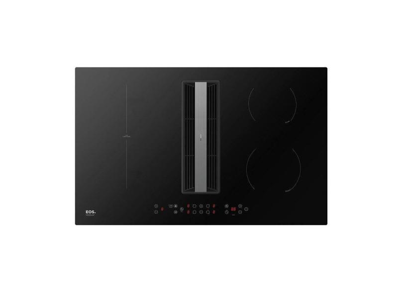 Cooktop de Indução 4 Bocas EOS Premium com Coifa Embutida e Ions de Plasma EPCI04EC 220V