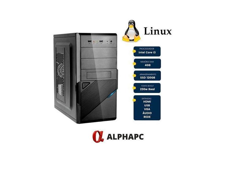 Computador Alphapc Intel Core I3 4gb Ssd 120 Gb  - CEV