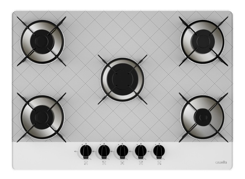 Cooktop Casavitra Excellence 5 Bocas Acendimento Superautomático Rápido 5