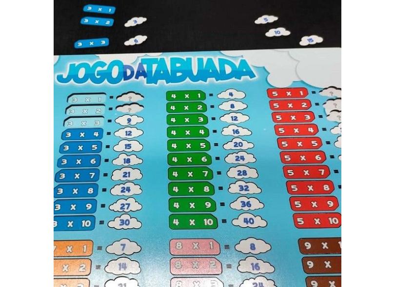 Jogo Da Tabuada Mdf Completa Educativo De Matematica Fácil em Promoção na  Americanas