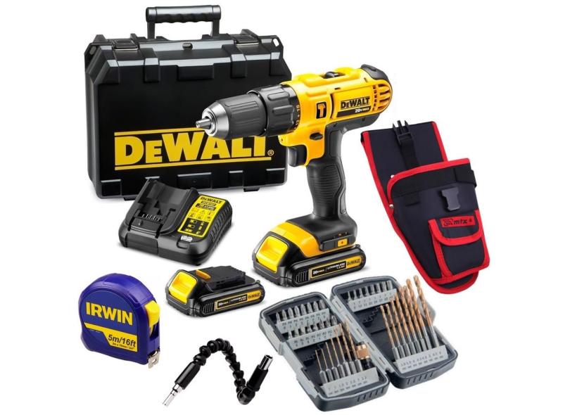 Furadeira Parafusadeira De Impacto Dewalt Dcd776 C2 Bivolt 20v 2 Bat C Coldre E Kit 40 Mtx Trena 5m em Promocao e no Buscape