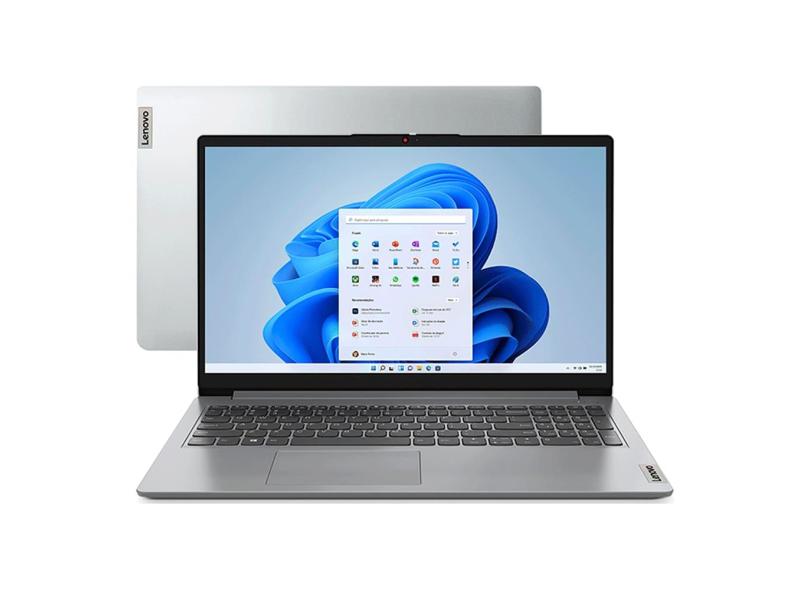 Notebook Lenovo Ultrafino IdeaPad 1i i5-1235U, 15.6&quot; 8GB, 512GB SSD, Intel Iris® Xe, 82VY000QBR