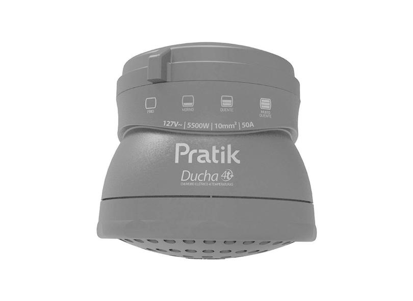 Chuveiro Ducha Pratik 3601-E/P5PK 4 Temperaturas Preto 5500W 127V