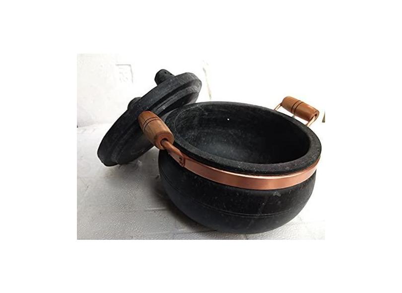 Panela De Pressão De Pedra Sabão 4 Litros