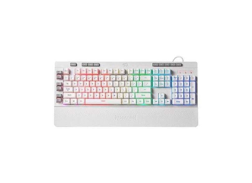 Teclado Gamer Redragon Shiva K512 Rgb Switch Membrana Branco
