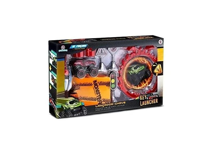 Carrinho Monster Lançador Chave Key com Rampa Sortido - Polibrinq CAR603