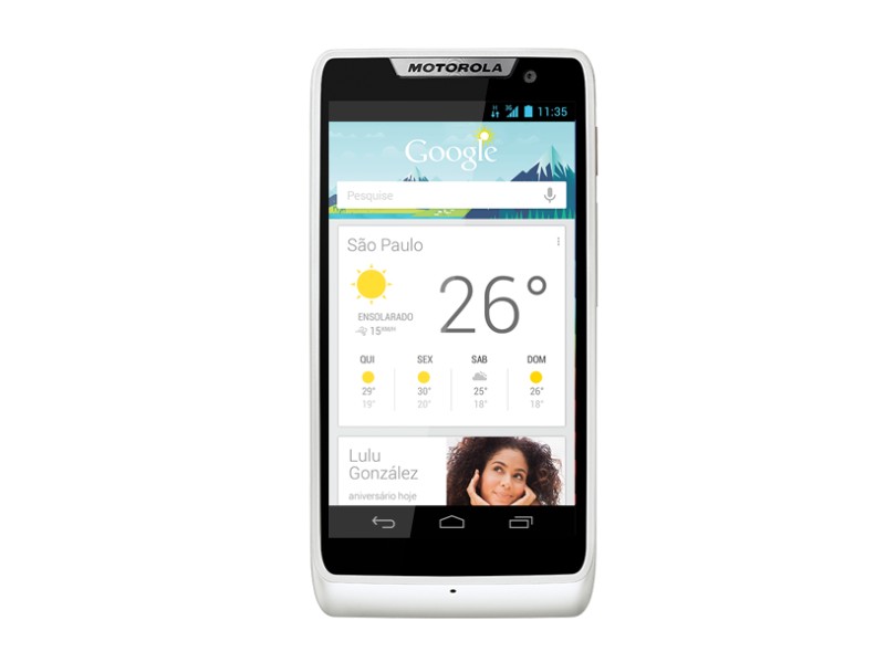 Smartphone Motorola Razr D3 XT920 Câmera 8,0 Megapixels Desbloqueado 2 Chips 4 GB Android 4.1 (Jelly Bean) Wi-Fi 3G