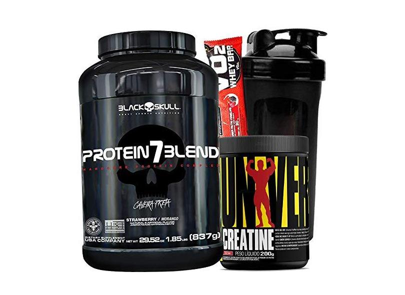 Kit Combo Suplementos Whey Wey Proten Isolado Concentrado Creatina Universal Com O Melhor