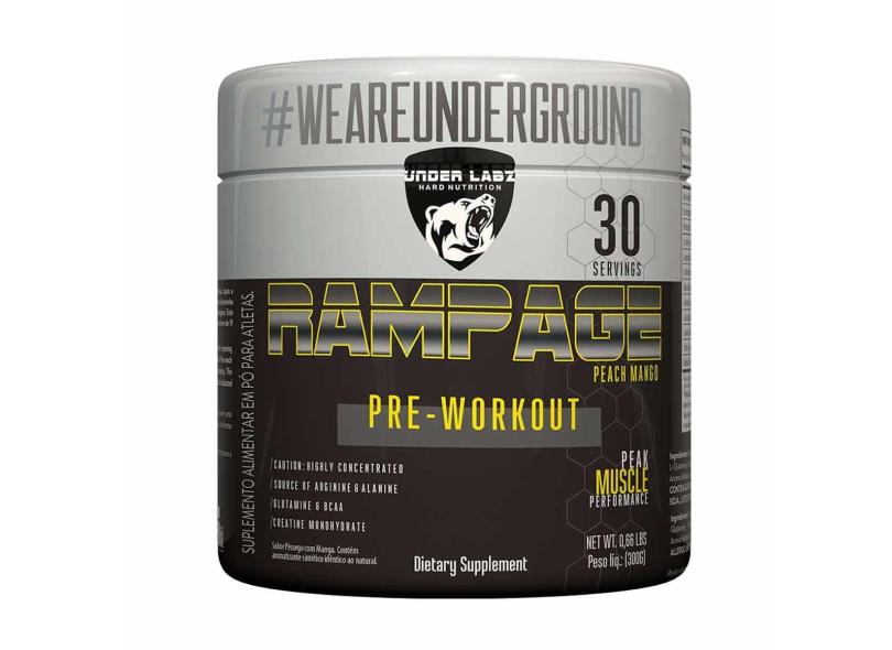 Rampage Pre - Workout - 300G Peach Mango - Under Labz