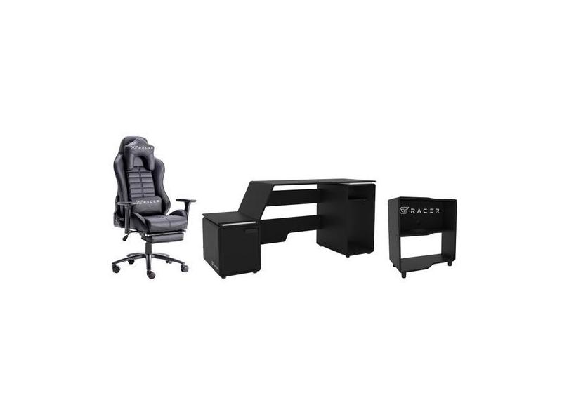 Cadeira Gamer Xt Racer Reclinável Giratória + Mesa - Gamer Space One +