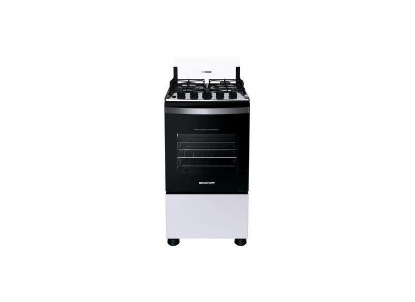 Fogão 4 Bocas Brastemp Branco BFO4EBB, Branco, Bivolt