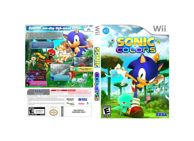 Jogo Sonic Colors Sega Wii