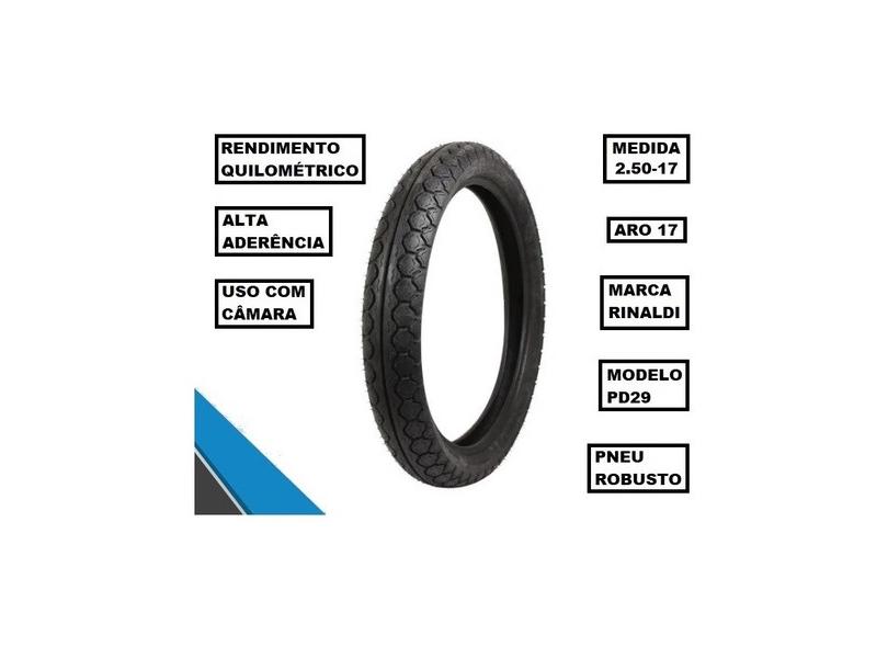 Pneu Rinaldi 2.50-17 Pd29 Traseiro Crypton 105