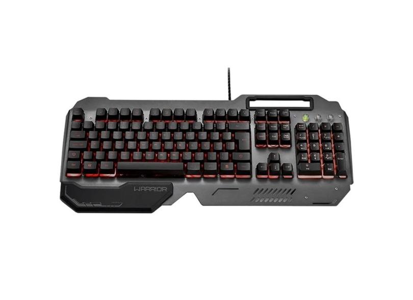 Teclado Gamer Warrior Multilaser TC222 Ragnar LED USB Anti-Ghosting com ...