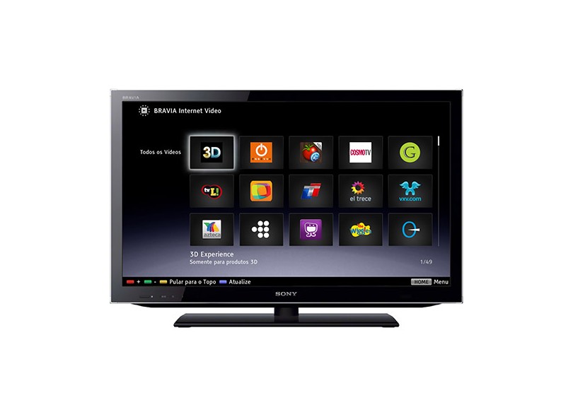TV LED 40" Smart TV Sony Bravia 3D Full HD 4 HDMI KDL-40HX755