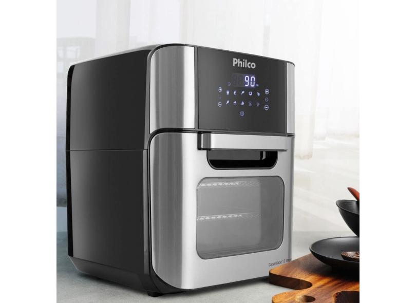 Fritadeira Air Fry Philco Oven Fritadeira e Forno Painel Touch 12 Litros 110v