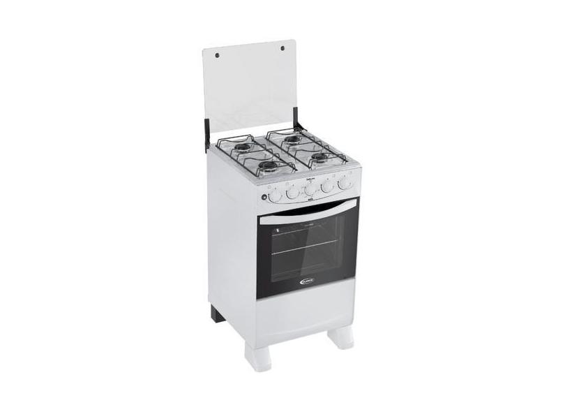 Fogão De Piso A Gás 4 Bocas Acendimento Automático Deliato Plus Branco