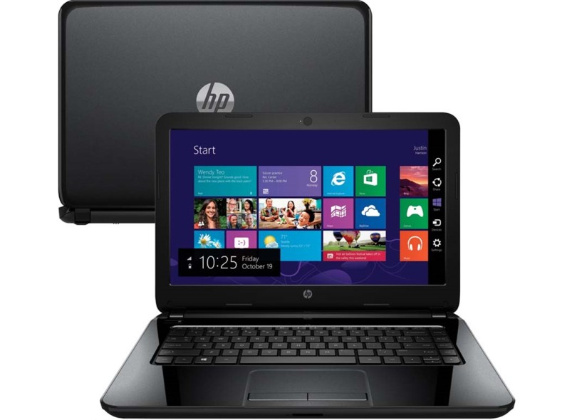 Notebook HP Intel Core i3 4005U 4ª Geração 4GB de RAM HD 500 GB LED 14" Windows 8.1 14-r051Br