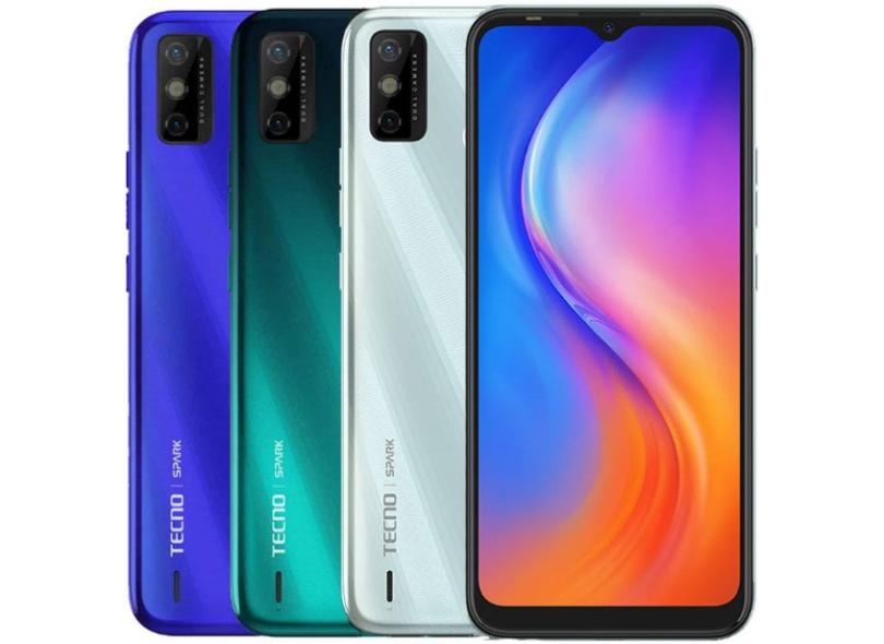 Smartphone Tecno SPARK 6 Go 4 GB 64GB Câmera Dupla 2 Chips Android 10 Go