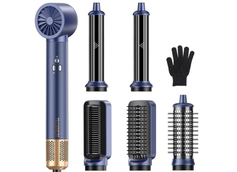 Escova para secador de cabelo techmeri 6 em 1 110000 rpm
