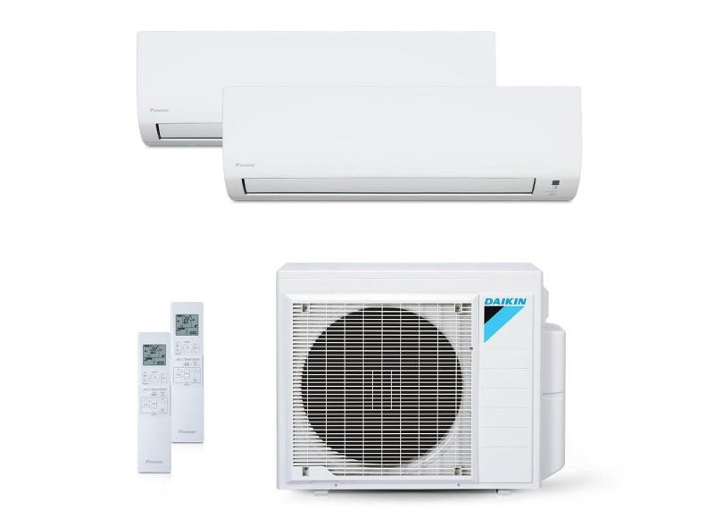 Ar-Condicionado Multi Split Inverter 18000 BTUs Daikin Quente e Frio (2 Evap. hw 12000) 220V