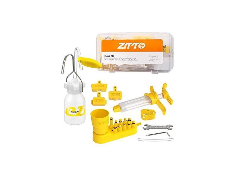 Kit de ferramentas para troca de óleo e enchimento de óleo de disco de freio de bicicleta com conector de metal universal Ferramenta de reparo de freio de bicicleta