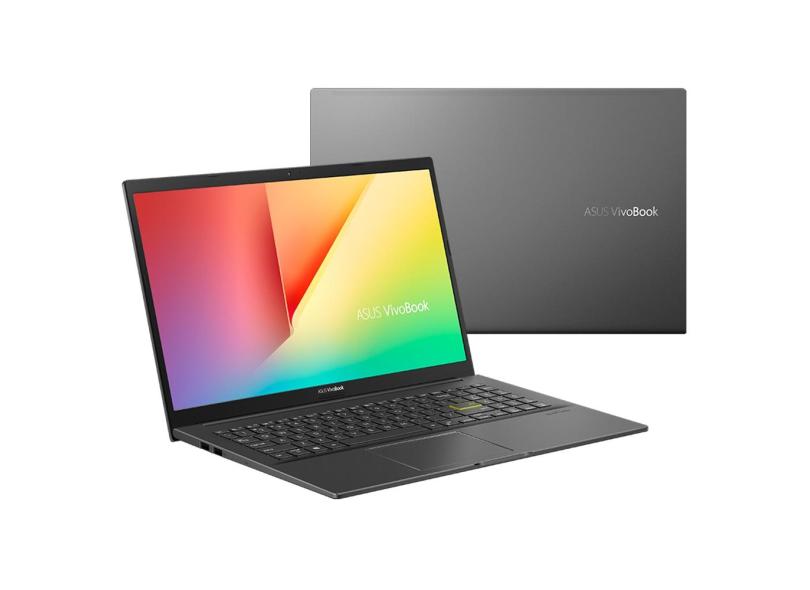 Notebook Asus VivoBook Intel Core i7 1165G7 11ª Geração 16 GB de RAM 1024 GB 512.0 GB 15.6 " Full GeForce MX330 Windows 10 K513EP-EJ229T