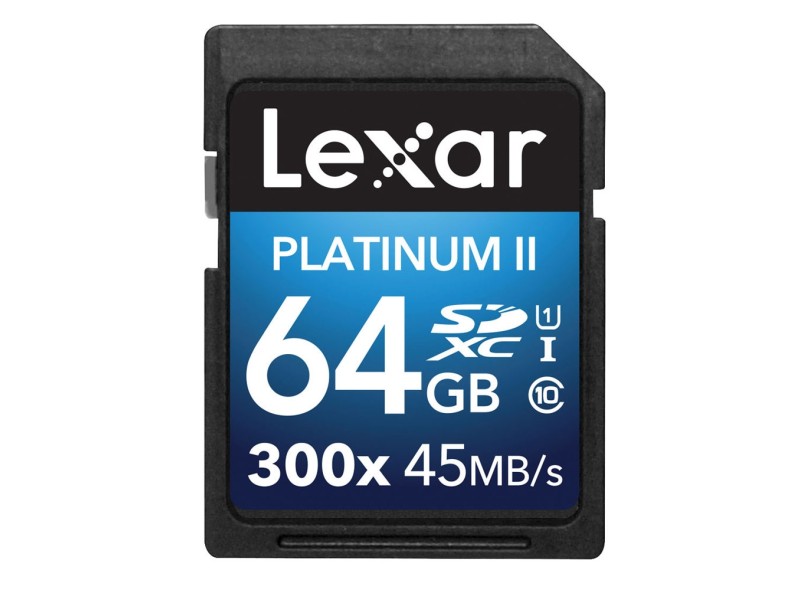 Cartão de Memória SDXC Lexar Platinum II 64 GB LSD64GBBNL300