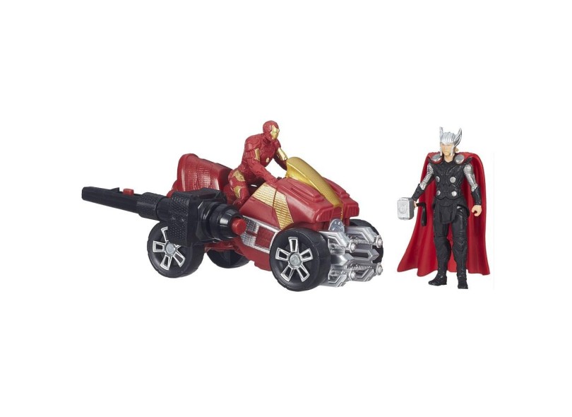 Boneco Avengers Thor Homem de Ferro A Era de Ultron com Veículo B1501 - Hasbro