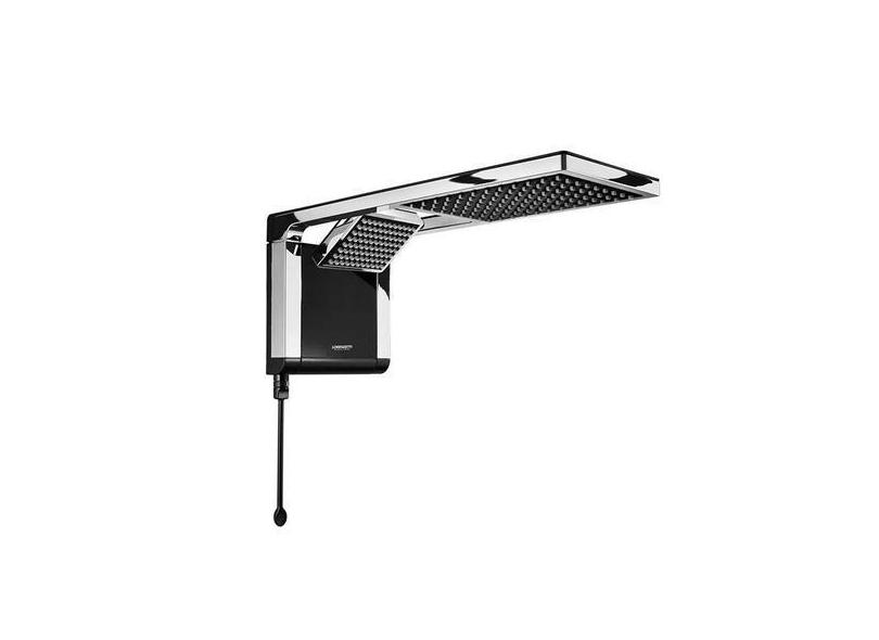 Chuveiro Ducha Acqua Duo Ultra Preto E Cromado 5500/7800W - Lorenzetti