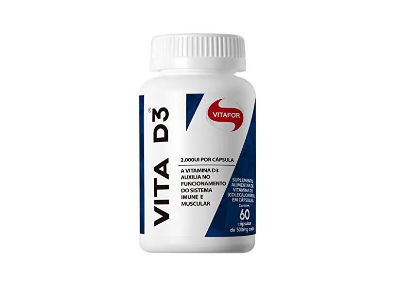 Vitamina D - Vita D3 2000ui - 60 Caps Vitafor Original