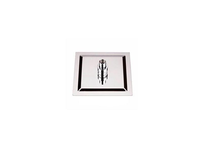 Ducha Chuveiro 20X20 Metal Quadrada Inox Slim Braço Quadrado