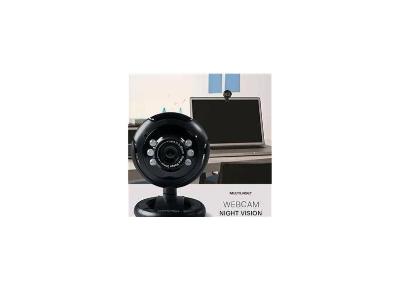 WebCam 16mp Com Microfone Nightvision Usb Multilaser Wc045