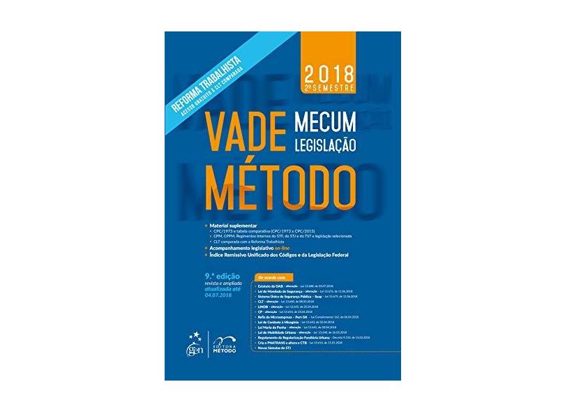 Vade Mecum Método - Legislação - Equipe Método - 9788530981846