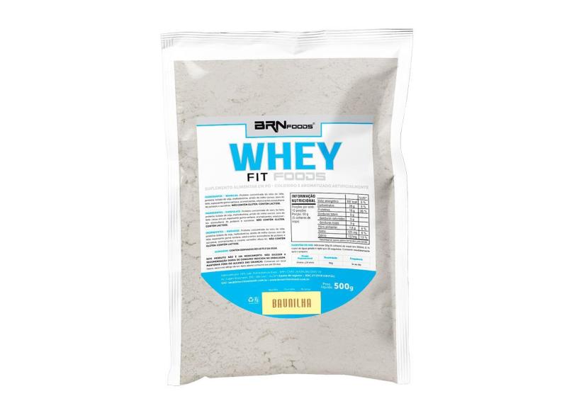 Whey Protein Fit Foods BRN Foods 500g - Baunilha 