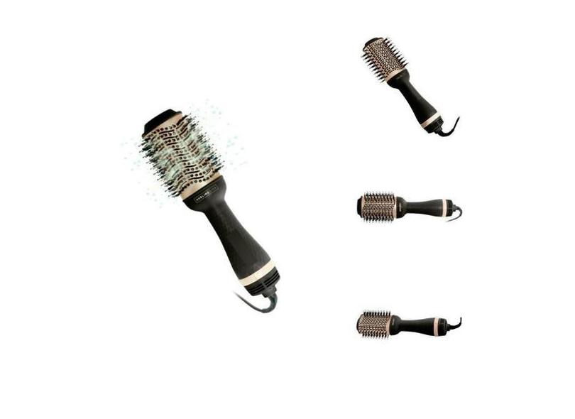 Escova Secadora Sublime Liss Mallory - Preta E Dourada 220V