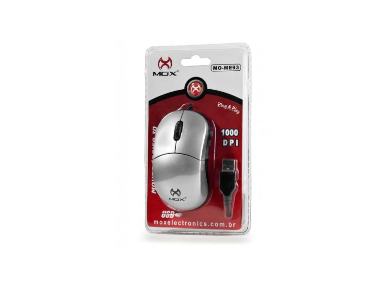 Mouse Óptico USB MO-ME93 - Mox
