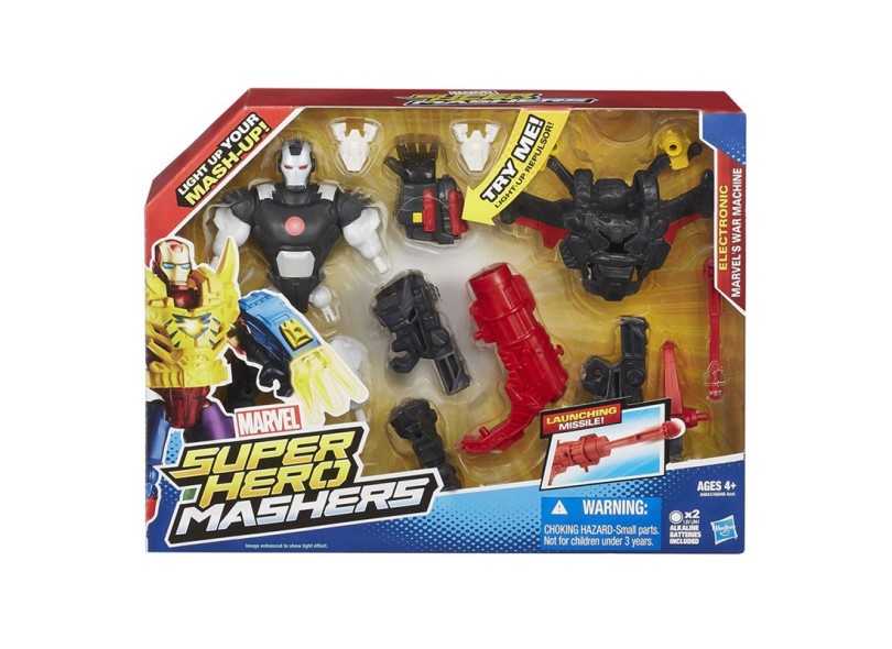 Boneco Homem de Ferro War Machine Super Hero Mashers A6840 - Hasbro