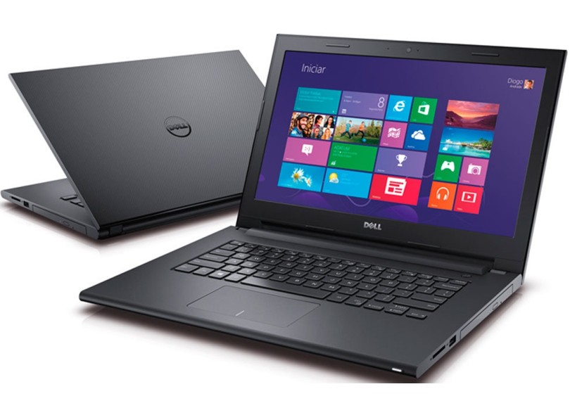 Notebook Dell Inspiron Intel Core i3 4005U 4ª Geração 4GB de RAM HD 1 TB LED 14" Windows 8.1 I14-3442-A10