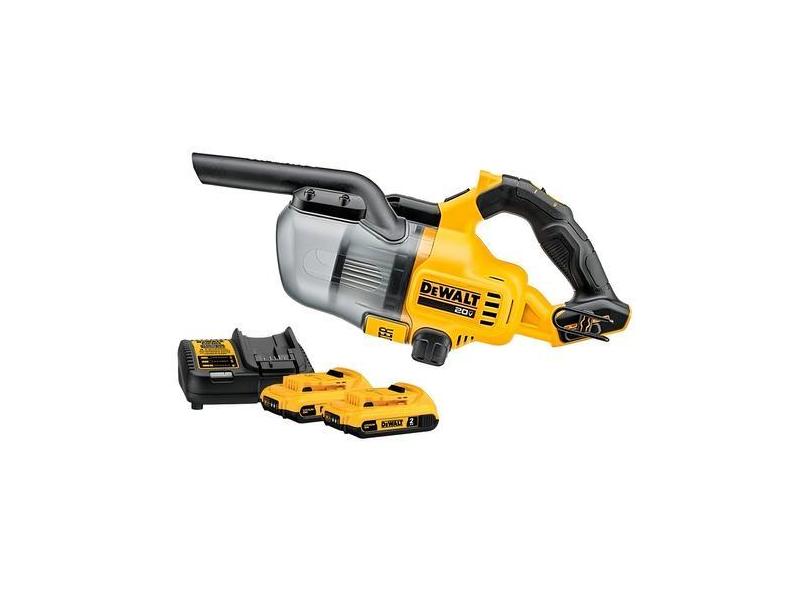 Aspirador Portatil 2 Bateria 20v 2ah Dcv501hb Dewalt Hepa Cor Amarelo DCV501HB-B3